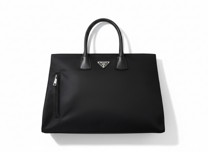 PRADA Large Black Tote 🖤 | Minimal Luxury Statement