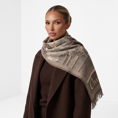 Christian Dior Toile de Jouy Scarf 🤎✨ | Heritage Brown Statement