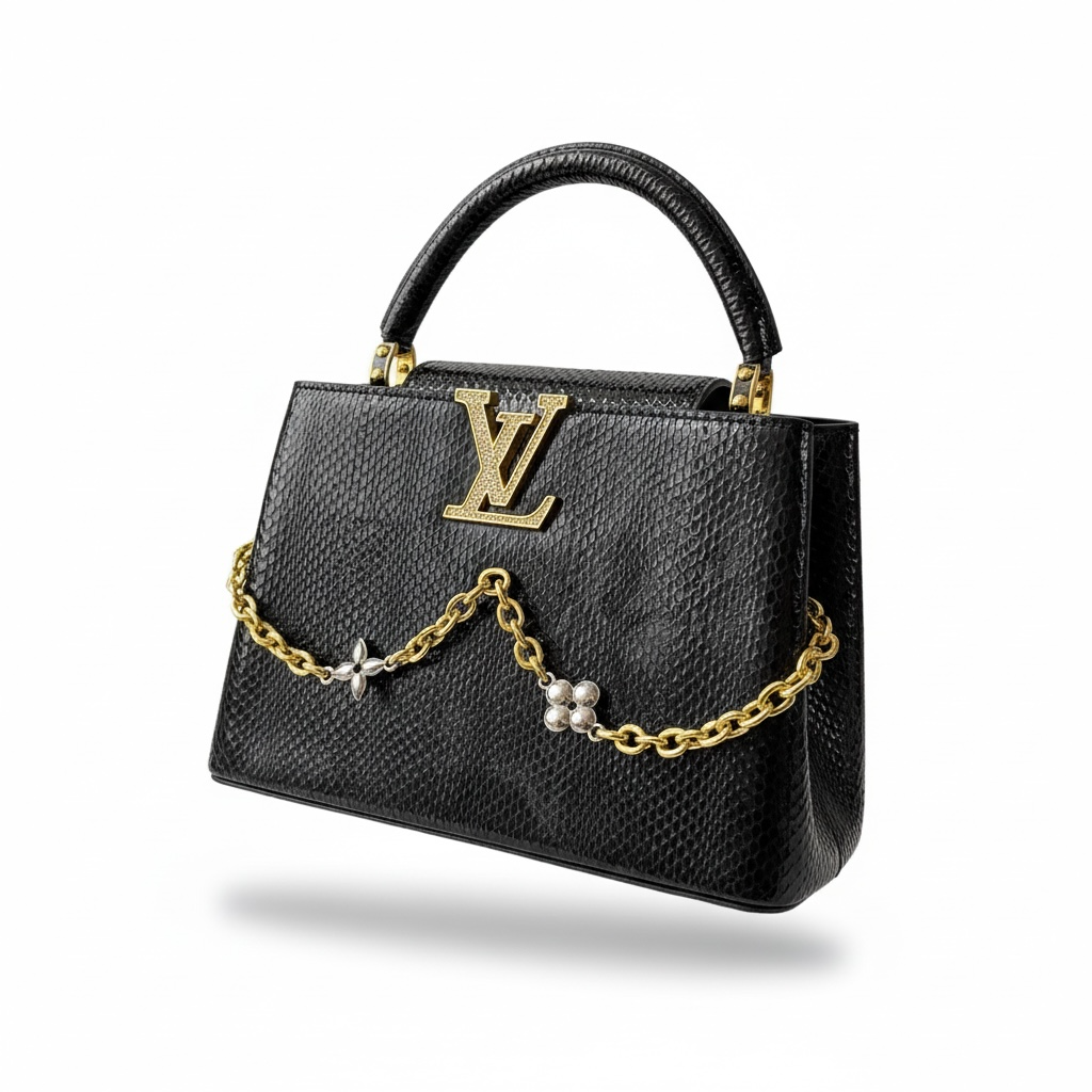 🖤👜 Louis Vuitton Capucines Mini Chain Bag ✨💎