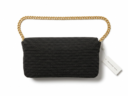 🖤 Saint Laurent Kate Tassel Chain Bag – Black Raffia Glam Edition ✨