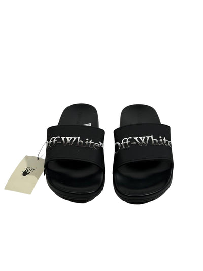 OFF-WHITE Slides – Black Logo Edition 🖤⚡