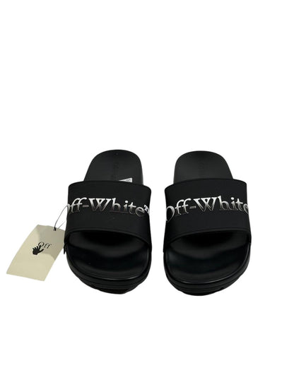 OFF-WHITE Slides – Black Logo Edition 🖤⚡