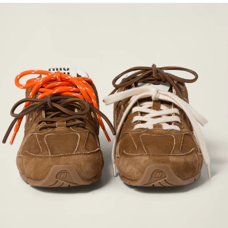 New Balance x Miu Miu 530 SL Suede Sneakers 👟🤎🔥