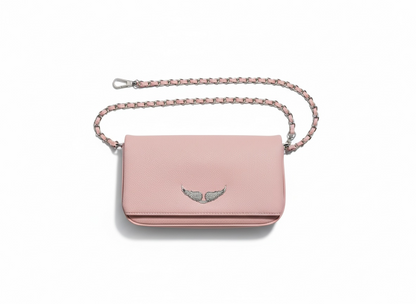 Zadig & Voltaire Pink Leather Crossbody Bag 💗✨ | Chic Everyday Statement