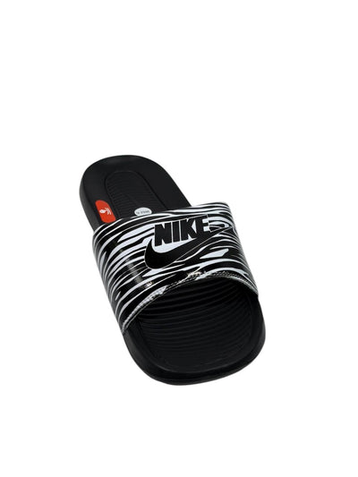 NIKE Zebra Slide Sandals – Black & White Edition 🖤⚡