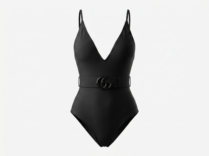 Gucci GG Belted One-Piece Swimsuit – Black 🖤🌊