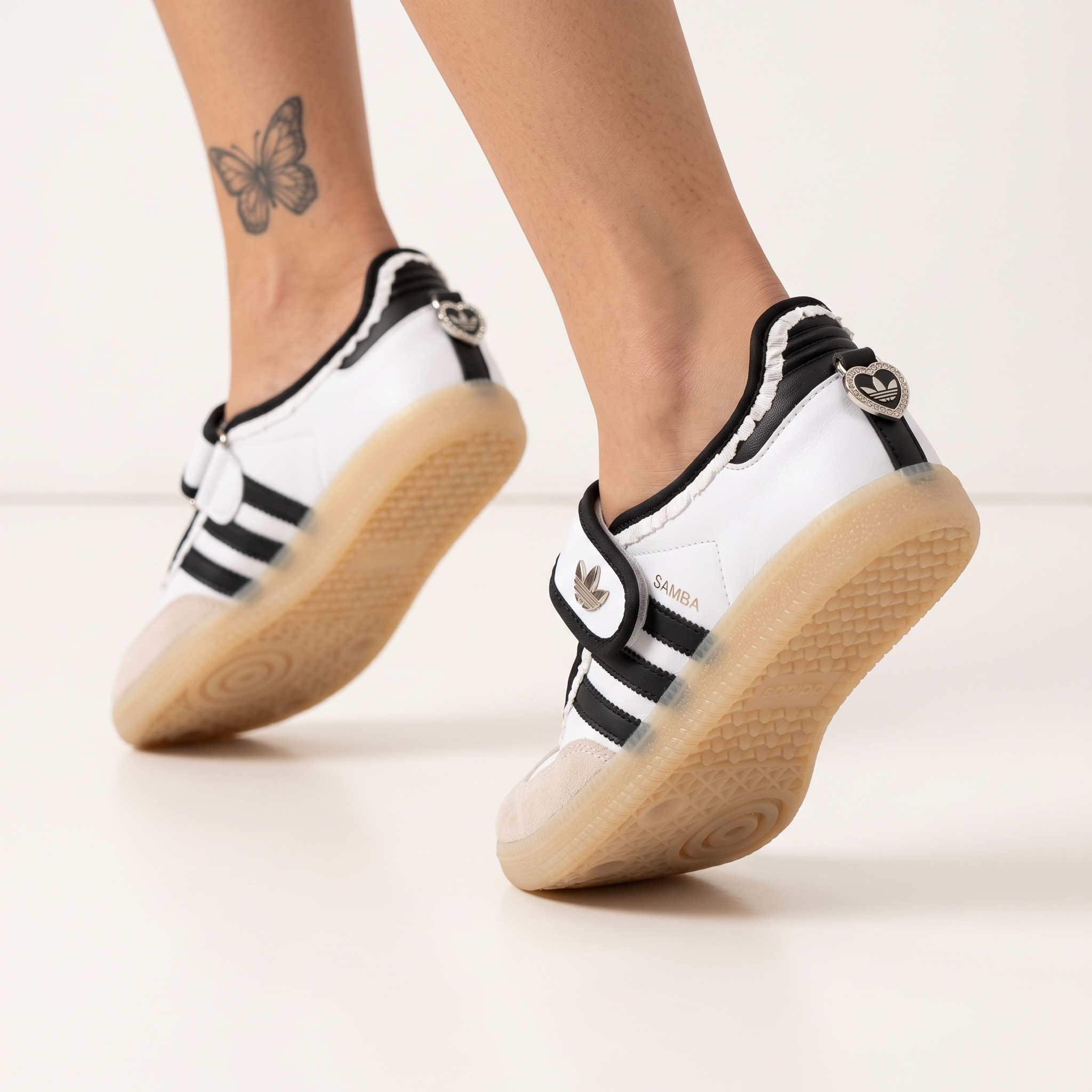 Adidas Samba Mary Jane – White Black 👟❤️