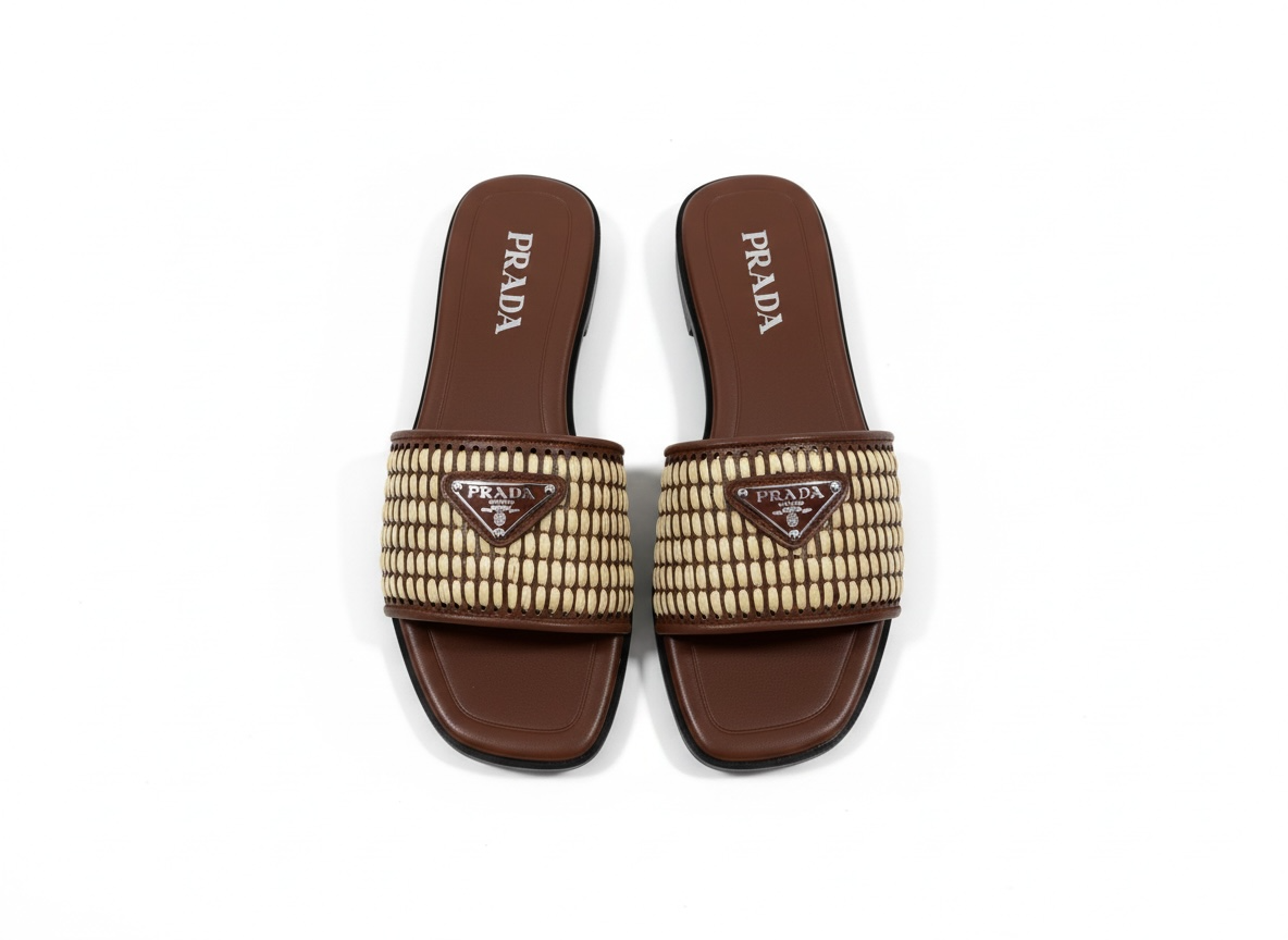 PRADA Raffia Slide Sandals 🤎✨ | Summer Luxury Essential