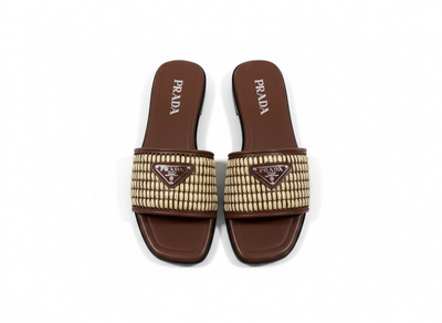 PRADA Raffia Slide Sandals 🤎✨ | Summer Luxury Essential