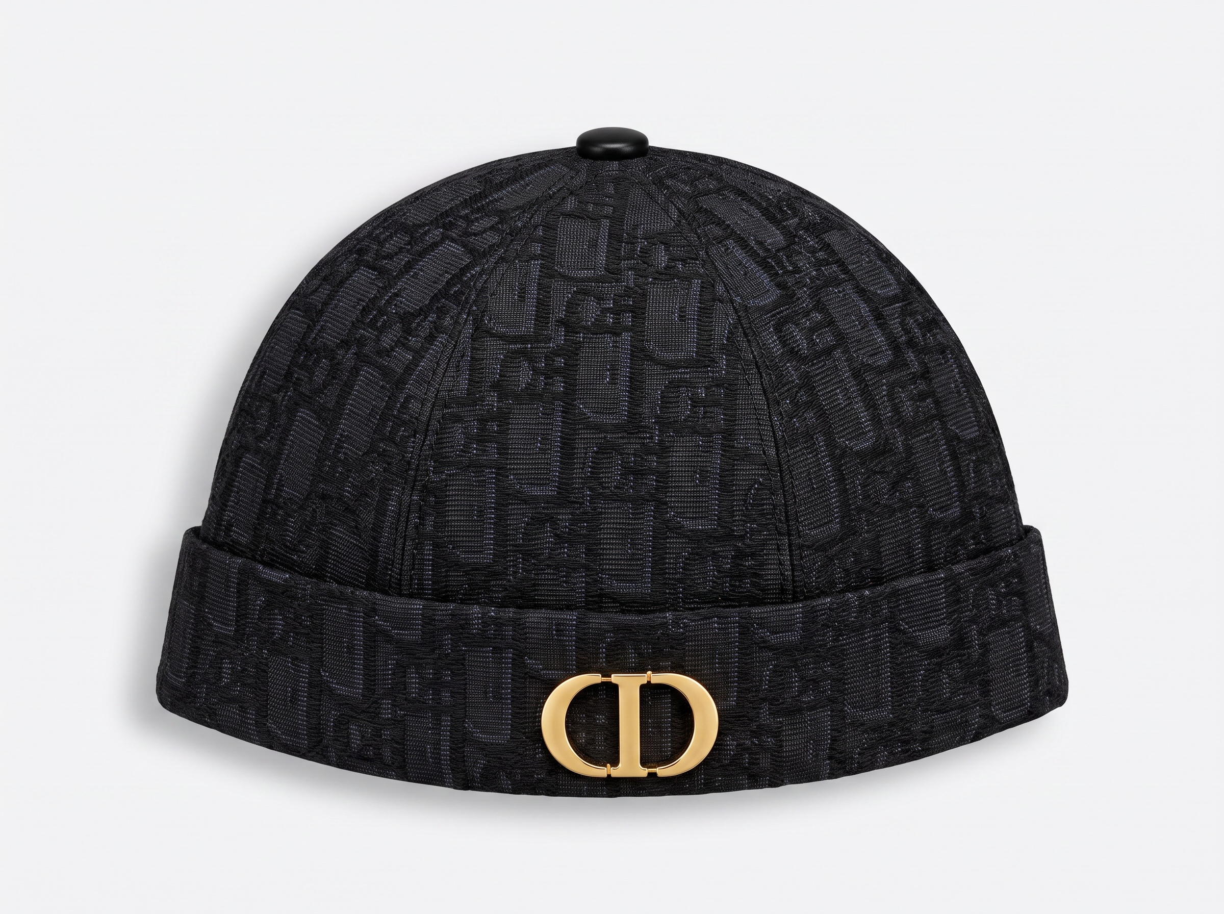🧢✨ Christian Dior Oblique Black Docker Cap