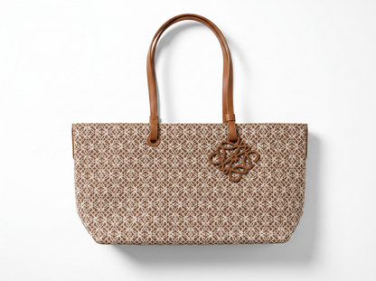 👜 Loewe Anagram Canvas Tote Bag – Luxury Beige Monogram Shopper