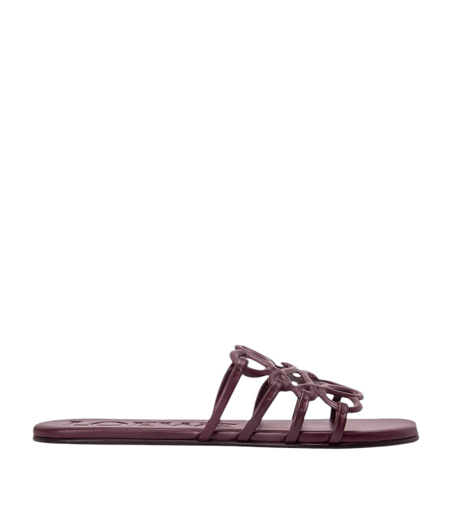 LOEWE Anagram Slide Sandals 🍷✨ | Elegant Minimal Statement