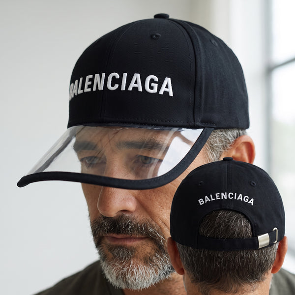 Balenciaga Cap – Black Clear Visor 🧢