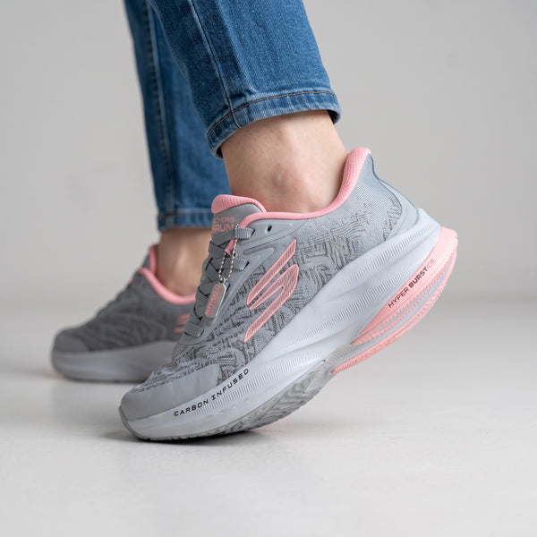 Skechers Running Sneaker – Grey & Pink