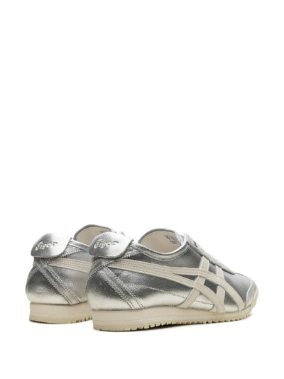 Onitsuka Tiger Mexico 66 silver and cream sneakers side view
