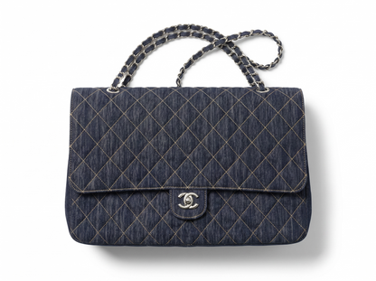 🖤 Chanel Classic Denim Jumbo Flap Bag – Limited Edition Blue Denim 🖤