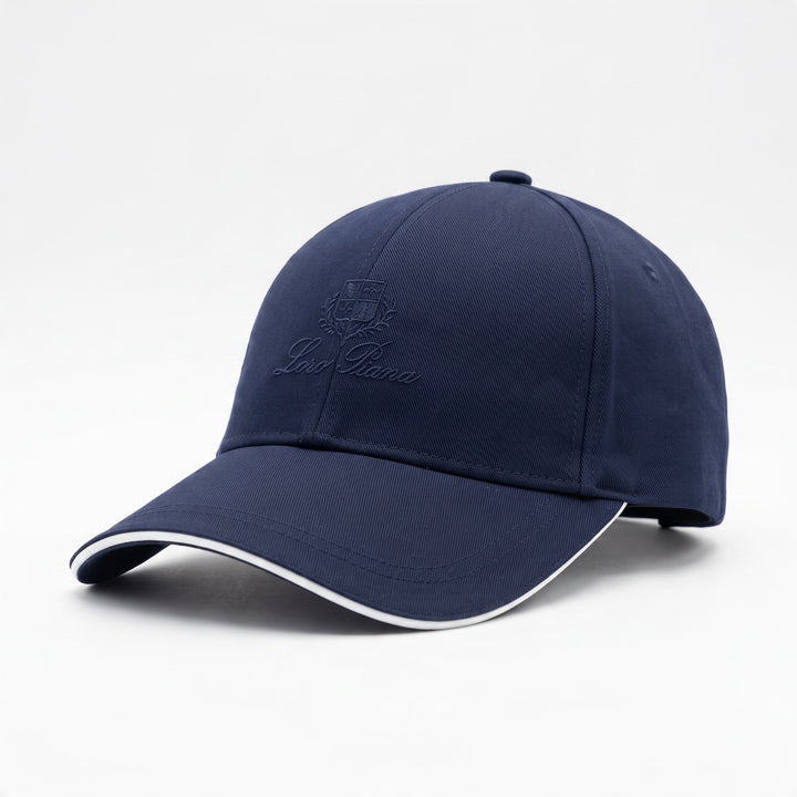Loro Piana Cap – Navy Embroidered Crest