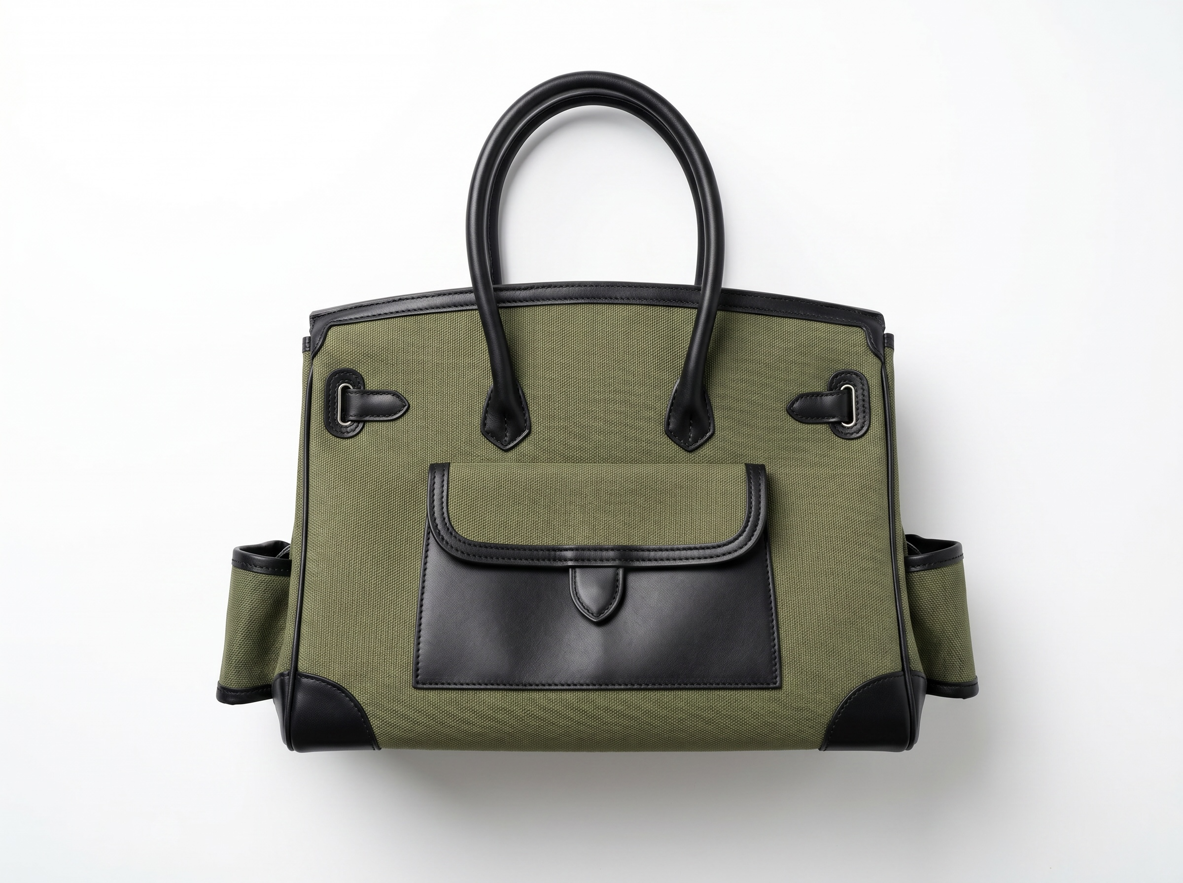 🖤💚 Hermès Birkin Cargo Canvas Tote – Olive Green Edition