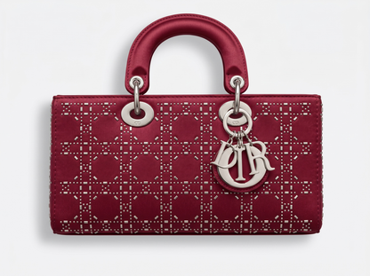 ❤️ Dior Lady Dior Studded Cannage Bag – Ruby Red Edition ❤️