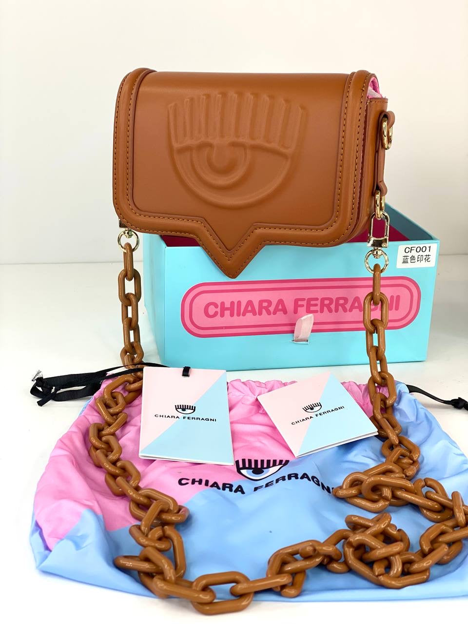 Chiara Ferragni Graphic Printed Shoulder Bag