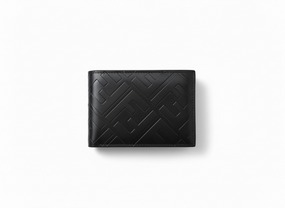 Fendi FF Embossed Black Leather Bifold Wallet 🖤✨