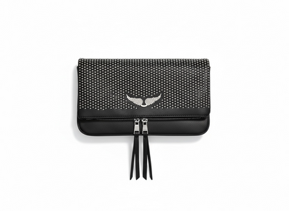 ZADIG & VOLTAIRE Studded Clutch Bag 🖤✨ | Rock-Chic Statement