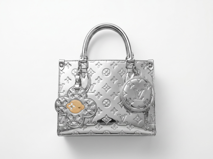 ✨ Louis Vuitton Mirror Monogram Silver Tote Bag – Luxury Statement Edition 🩶👜