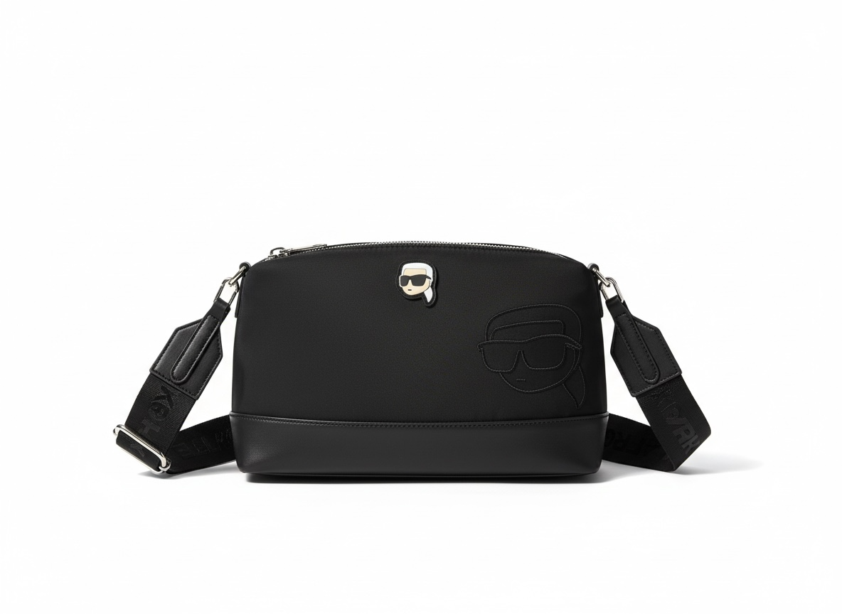 KARL LAGERFELD Black Crossbody Pouch 🖤 | Street Icon Edition
