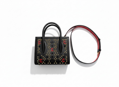 Christian Louboutin Studded Mini Tote 🖤🔥 | Bold Luxury Statement