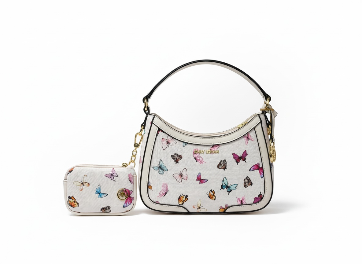 EMILY LORAN Butterfly Shoulder Bag 🦋✨ | Soft Chic Statement