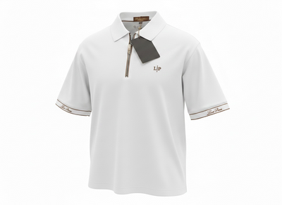 Loro Piana White Half-Zip Polo Shirt 🤍✨ Premium Luxury Fit