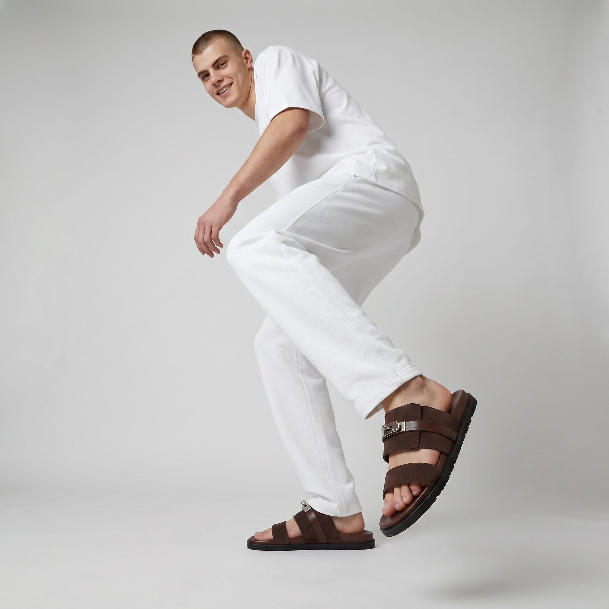 Hermès Brown Luxury Slide Sandals – Premium Designer Summer Slippers 🤎✨