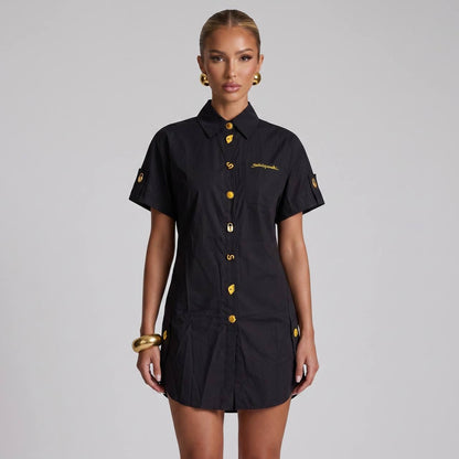 Schiaparelli Embellished Shirt Dress