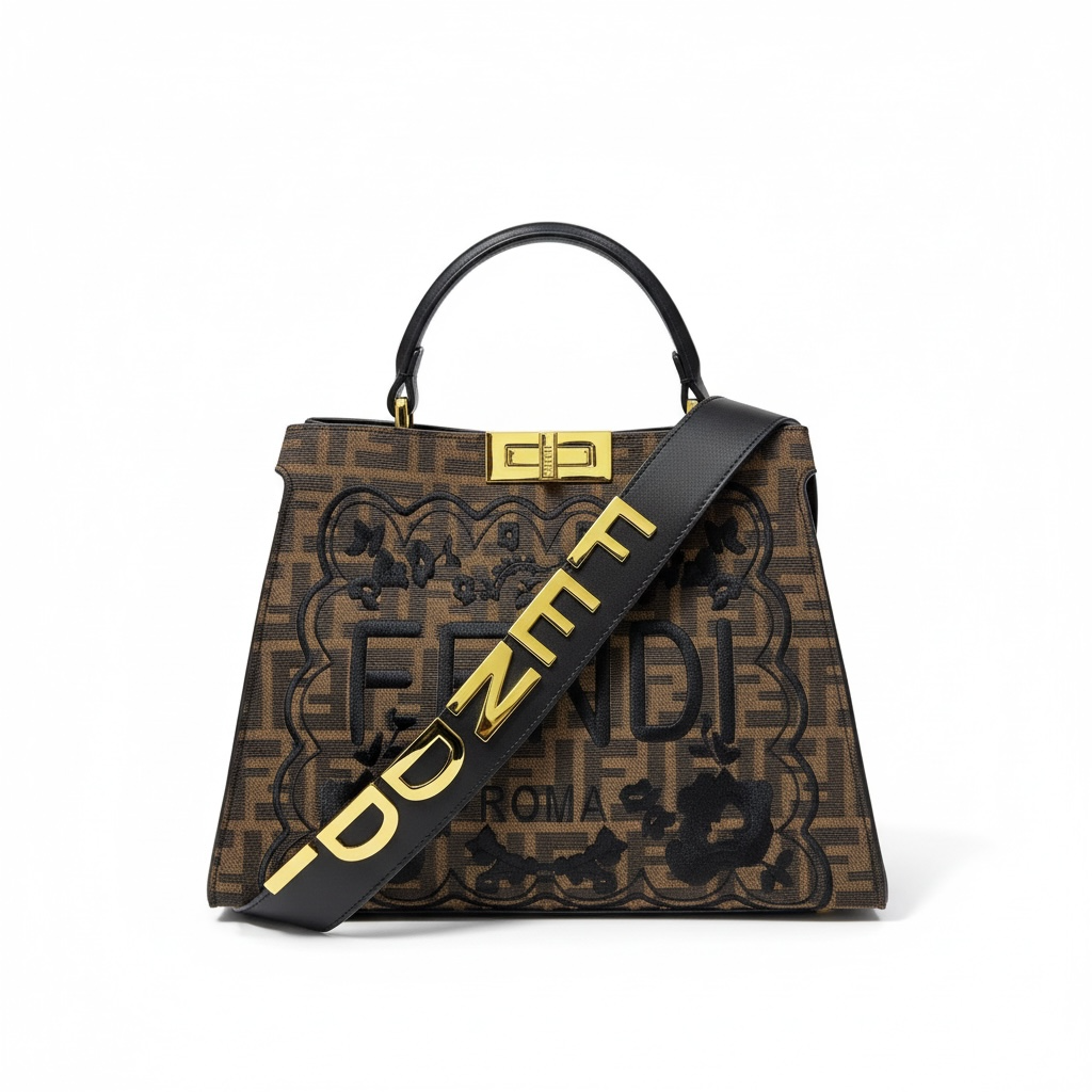 Fendi Roma Monogram Handbag 🤎✨ | Iconic Designer Statement