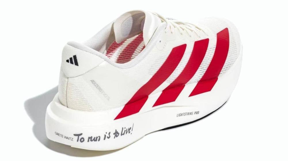Adidas Adizero Running Shoes – White / Red