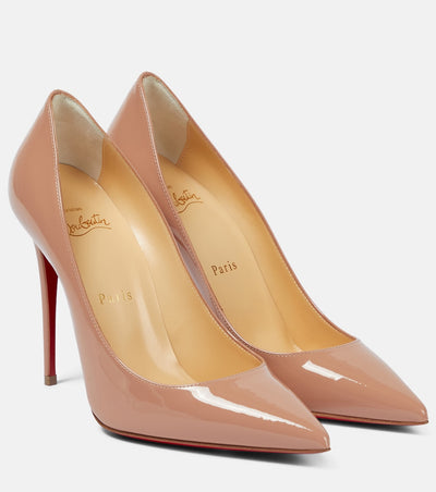 Christian Louboutin Nude Patent Red Bottom Heels 👠✨
