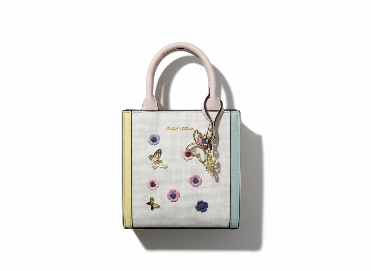Emily Loran Pastel Floral Tote Bag 🌸👜✨