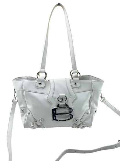 Balenciaga Leather Shoulder Bag with Silver Hardware