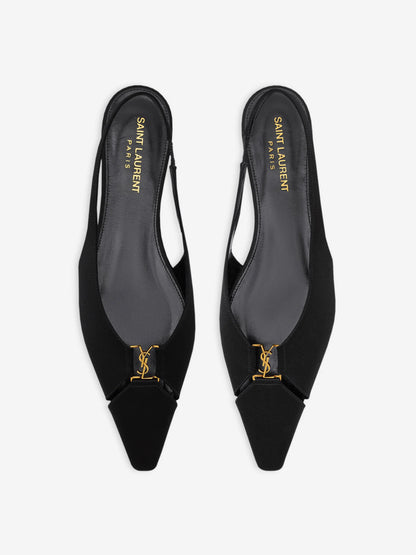 Saint Laurent YSL Slingback Flats 🖤✨