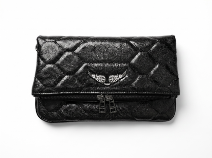 🖤 Zadig & Voltaire Rocky Quilted Foldover Clutch Bag ✨
