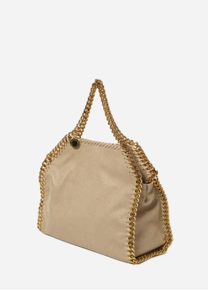 STELLA McCartney Falabella Mini Tote – Gold Metallic ✨