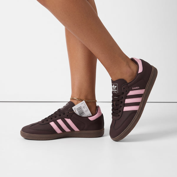 Adidas Samba – Brown Pink Retro Trainer 👟