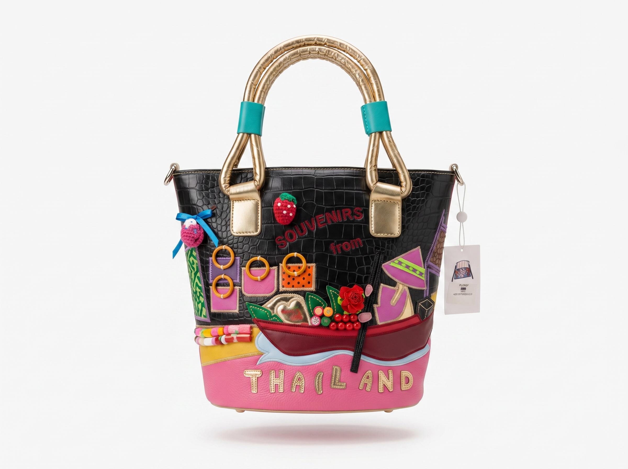 Millie Fair “Thailand Souvenirs” Statement Tote Bag 🌴👜✨