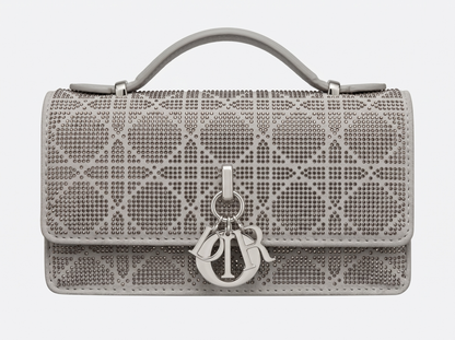 Lady Dior Crystal Monogram Top Handle Bag ✨🩶👜