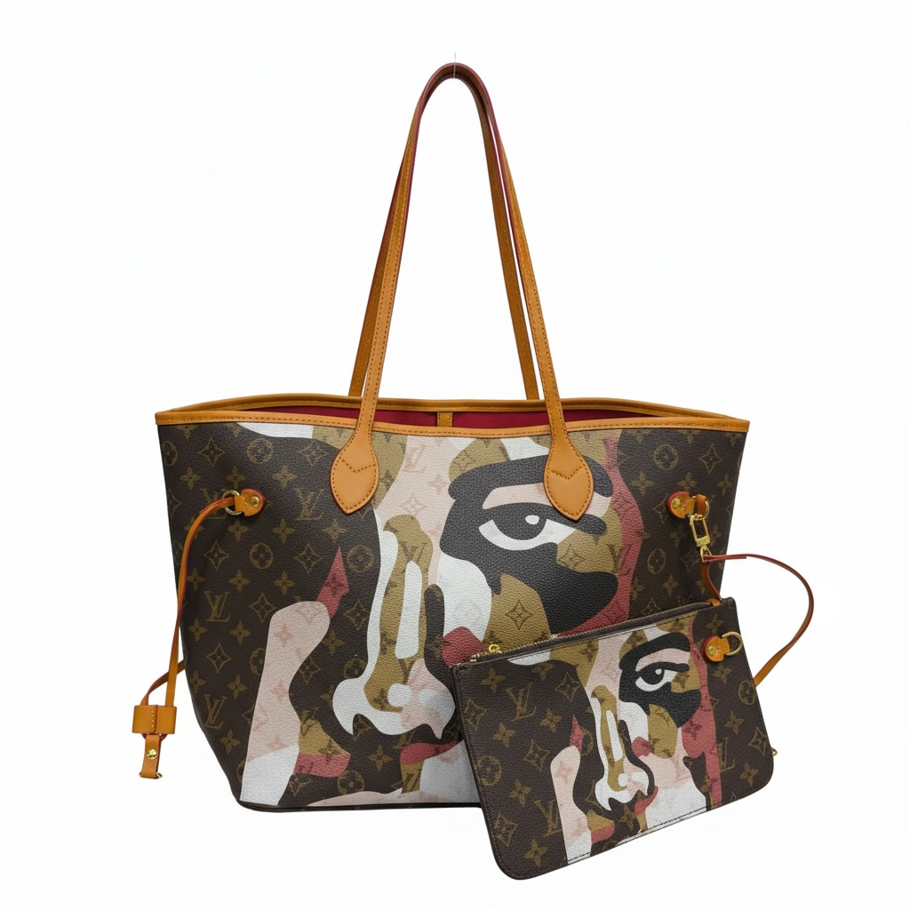 Louis Vuitton Limited Edition Artistic Monogram Tote 🖼️👜✨