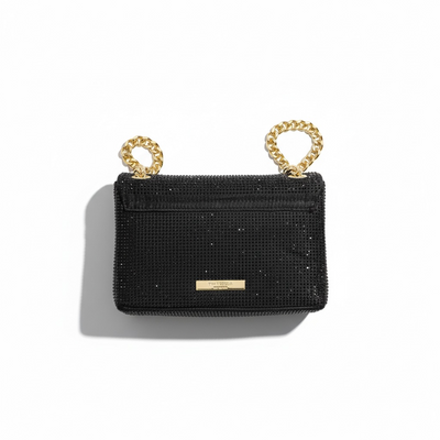 ✨ Kurt Geiger Black Crystal Eagle Chain Bag – Evening Shoulder Bag