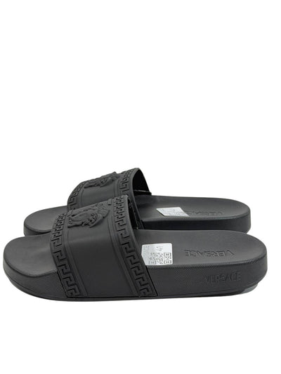 VERSACE Slides – All Black Medusa Edition 🖤⚡