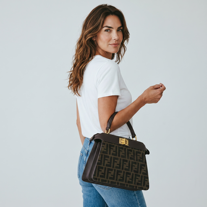 Fendi-Inspired Monogram Peekaboo Tote 🤎✨