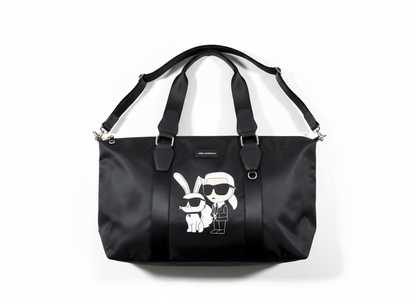 KARL LAGERFELD Icon Travel Bag 🖤🐰 | Limited Edition Duo Print