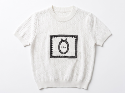 🤍 Dior Oblique Medallion Knit Top | One Size